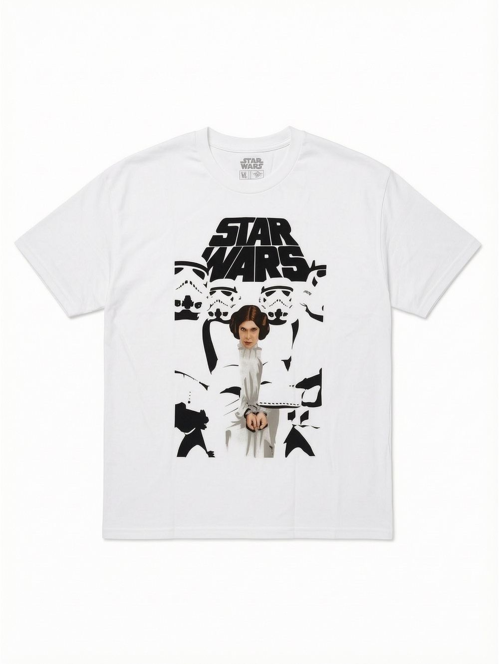 Star Wars Princess Leia Stormtrooper T-Shirt Men’s XL White Graphic Tee